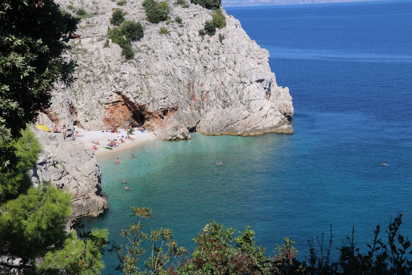 Plage de Brsec Istrie Croatie