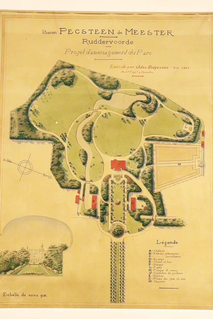 Jules Buyssens Parc du baron Pecsteen de Meester à Ruddervoorde, 1904